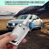 QBUC Car Key Case for VW, Three Buttons Car Key
