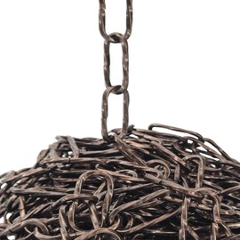 CHRISTOPH PALME Iron Chain Diameter 3.50 mm Twisted - Decorative Steel Profile Wire FE Chain 1 m (Fumé)