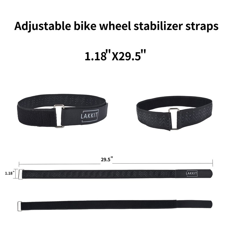 LAKKIT Bike Rack Strap 29.5" Bike Wheel Strap with Buckle£¬