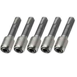 Bestgle 5Pcs SDS-Plus Drill Chuck Adapter, 6.35mm 1/4 Inch Hex Quick Release Socket Screwdriver Bit Holder Converter for Electric Hammer Impact Drill
