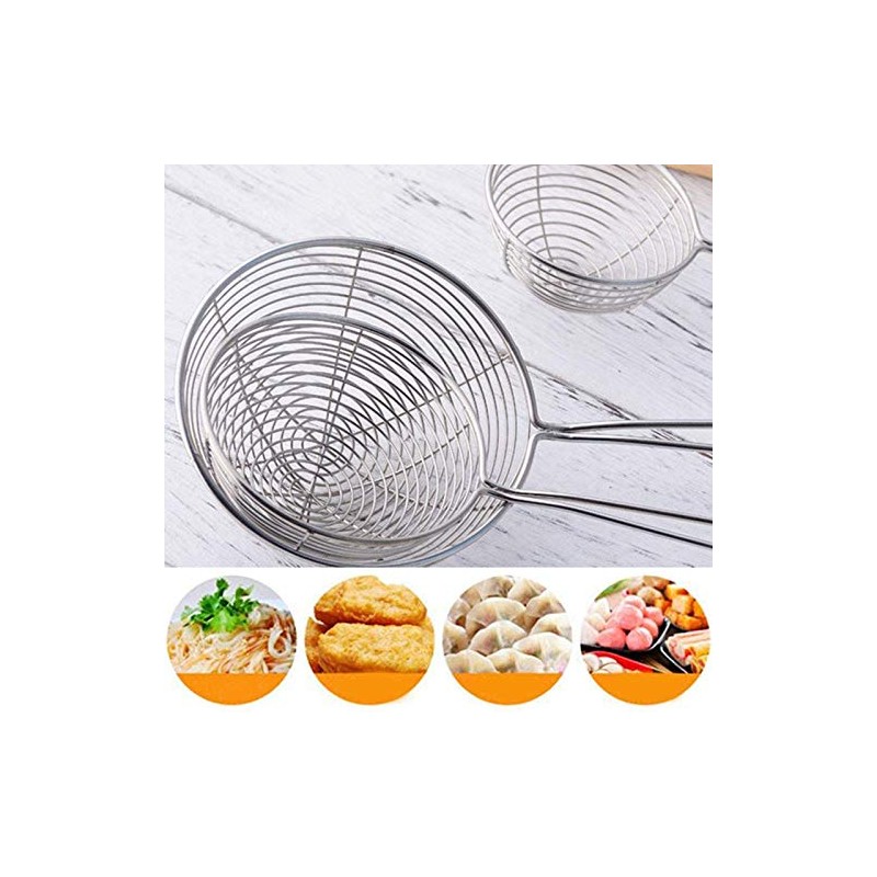 Falygda 3-Piece Round Hot Pot Strainer- Steel Asian - Spider