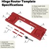 Door Jamb Hinge Jig Compatible with 8 Sizes from 2-1/2"