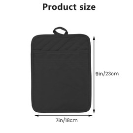 Pack of 2 Pot Holders Cotton with Bag Oven Gloves Heat Resistant Non-Slip Oven Gloves Black Cooking Gloves Oven Gloves Kitchen Gloves for Baking and Cooking (23 cm x 18 cm