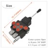 Hydraulic Valve 2 Spool, Hydraulic Directional Control Valve, 11GPM Hydraulic