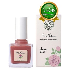 Transparent Natural Manicure 0.3 fl oz (10 ml) Self-Nail Style [Natural Manicure Made by Nail Care Specialty Salon] Office Beautiful Nail Vertical Crack Care Natural Nail Feeling Self-Nail Feeling
