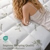 2 Inch Mattress Topper Queen - Viscose Derived from Bamboo,White