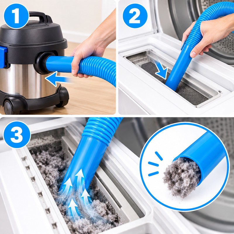 Dryer Vent Cleaner Hose with Elastic Connector – Flexible Cleaning