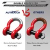 AUTMATCH D Ring Shackle 3/4" Shackles (2 Pack) 41,887Ibs Break