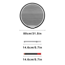 LNGJIN Car dent reflector, flexible dent reflector, dent reflector board, dent reflector board with bag, equipped with two oil pens, can be used for dent testing on cars