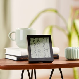 Bresser Temeo Hygro Quadro Thermometer with 3 Outdoor Sensors