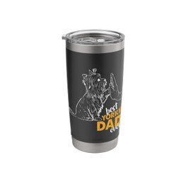 Best Yorkie Dad Ever TumblerDog Yorkie I Love Yorkie Dad Stainless Steel Insulated Tumbler