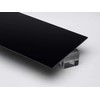 1/4" (6mm) Solid Black Acrylic Plexiglass Sheet 24" x 12"