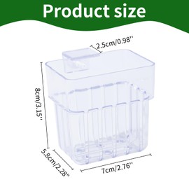 Pack of 3 Transparent Aquarium Plant Holders, Plant Stand for Aquariums, Water Planters for Aquascape Decorations, for Aquarium Aquaponic Plants