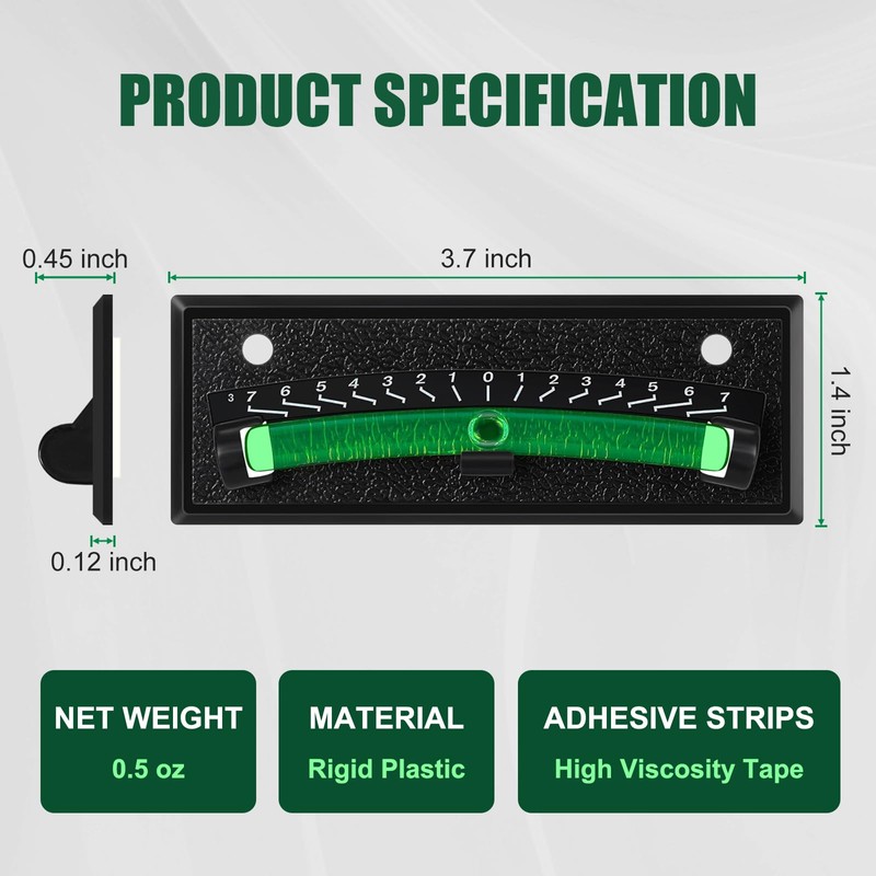 2-Pack RV Level Bubble, High Visibility Graduated Scale Leveling System