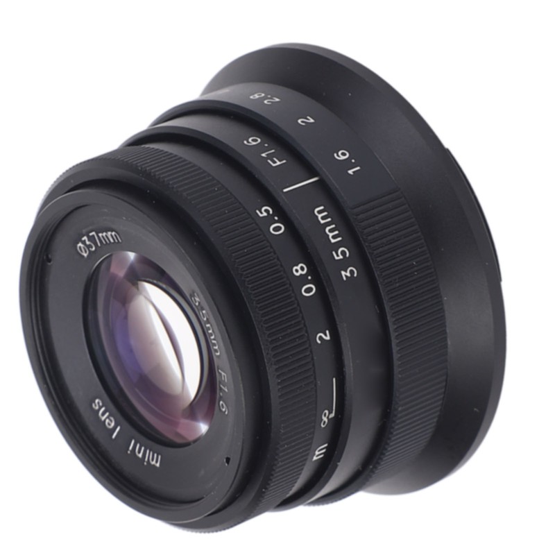 35mm F1.6 Large Aperture Manual Focus Fixed Prime Lens Wide