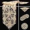 Quinnyshop Bronze Rose Flower Embroidery Tablecloth Table Runner Approx. 40