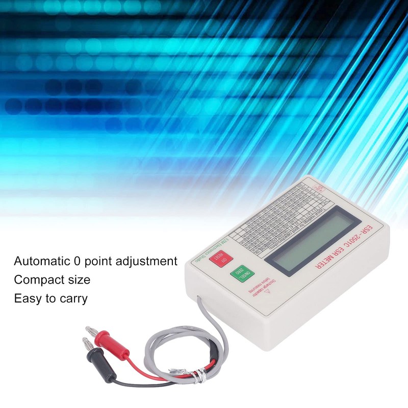 Capacitor Tester, Capacitance Meter LCD Display Meter with Smart Shutdown