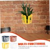 IWOWHERO Set of 8 Wall-Mounted Planter Baskets Plastic Container Pots