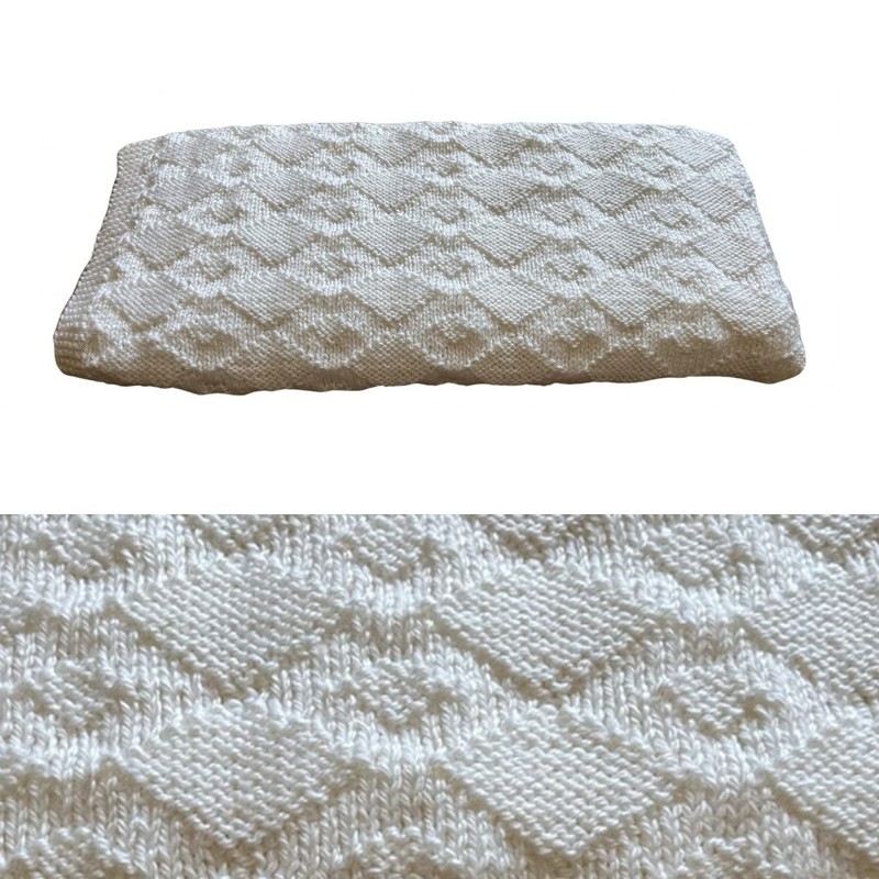 Peach Unicorn Designs Knitting Patterns for Baby Blankets x 2,