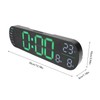 Digital Wall Clock Large Display with Remote Control Auto Brightness