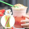 200pcs Snow Cone Spoon Straws, BetterJonny Plastic Spoon Straws Drinking