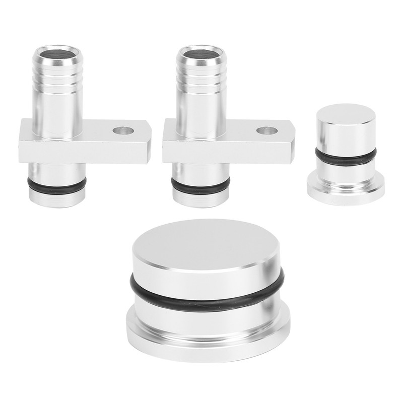 PCV Reroute Fitting with Reroute Port Plug and Resonator Plug
