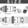 DAOKAI GX16 Aviation Connector 3Pins Plug and Socket Wire Cable