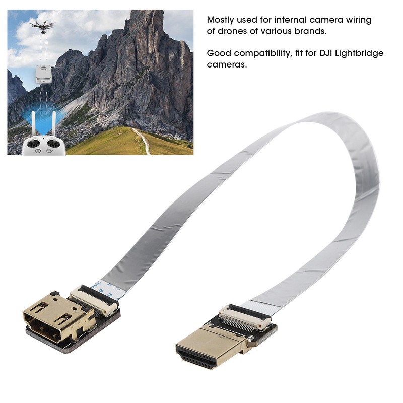 HD Multimedia Interface Adapter Cable 90 Degree Bend for DJI