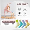 Fiohiros 4 Pairs Pilates Socks Seamless Design for Yoga, Pilates