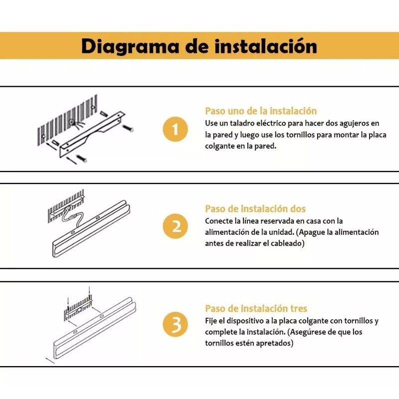 AutoWT Lampara Pared Led Para Espejo De Baño Moderna 25cm