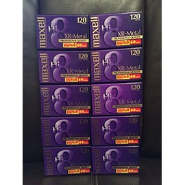 Maxell Hi-8 120 XR-Metal Professional Quality 60 Min. 8MM Camcorder Videotape 10 Pack