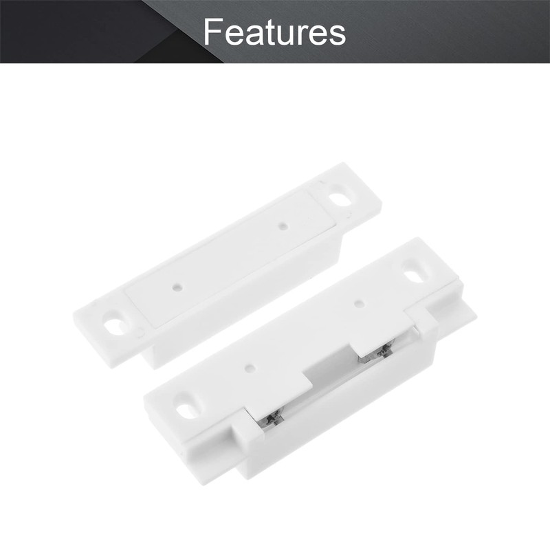 Fielect 2Pcs MC-31 Surface Mount Wired N.O. Door Contact Sensor