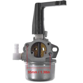 ZAMDOE 696065 697422 Carburettor Replacement for Briggs & Stratton 110402 110412 Tiller Horizontal Engine with Mounting Seal Fuel Line Fuel Filter Spark Plug