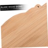 BELLIFFY 2Pcs Unfinished Wood Signs Blank Hanging Plaque for DIY