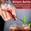 Bitters Bottle Set of 6-50ml/1.6oz Glass Dash Bottle with Dasher