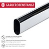 Metal Oval Cabinet Rail