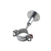 Quluxe 2 Pcs Stainless Steel Wall Mount Ceiling Mount Pipe