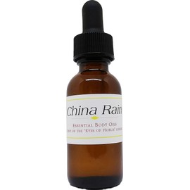 China Rain Scented Body Oil Fragrance [Glass Dropper Top - Yellow - 1 oz.] - ID#38214