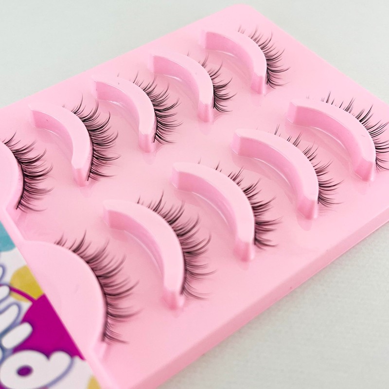 Kagonekodo False Eyelashes (NS-12) (Ultra Fine Black Axis NS-12, Black,