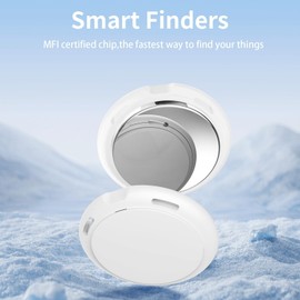 2 Pack Tracker Tags [Apple MFi Certified] Pair with Apple Find My (iOS Only) Bluetooth Air Smart Tags Key Finder Item Locator Waterproof Finder Worldwide Tracking for Pets Wallet Backpack Dogs Luggage