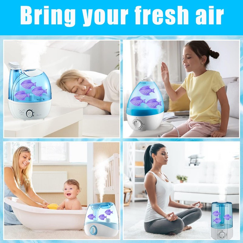 12PCS Universal Humidifier Tank Cleaner,Demineralization Cleaning Ball for Most Humidifier