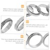 SAFIGLE 4pcs Rotating Fidget Rings for Stress Relief Unisex Wedding
