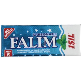 Falim Sugarless Plain Gum with Carbonat and mint aromatic, 20 Pack, 100 Pieces Each