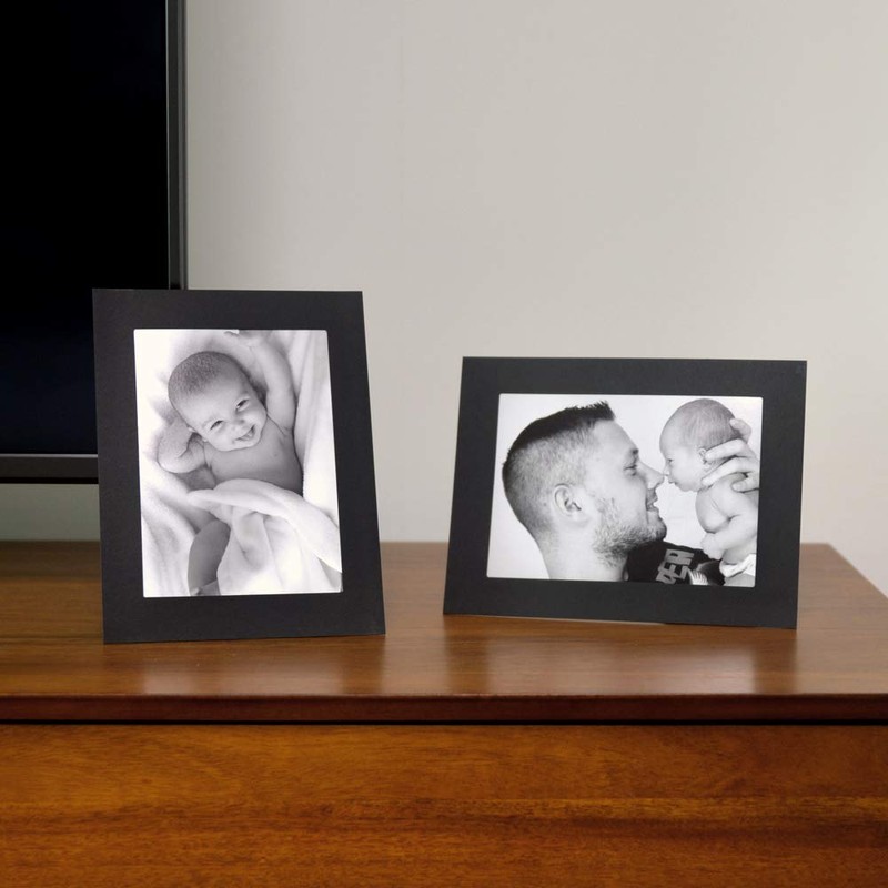 Monolike Standing Paper Photo Frame, Black, 5x7 Inch Standing Paper