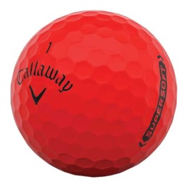 Pelota Golf Callaway Supersoft 12 Pz Rojo 642826012