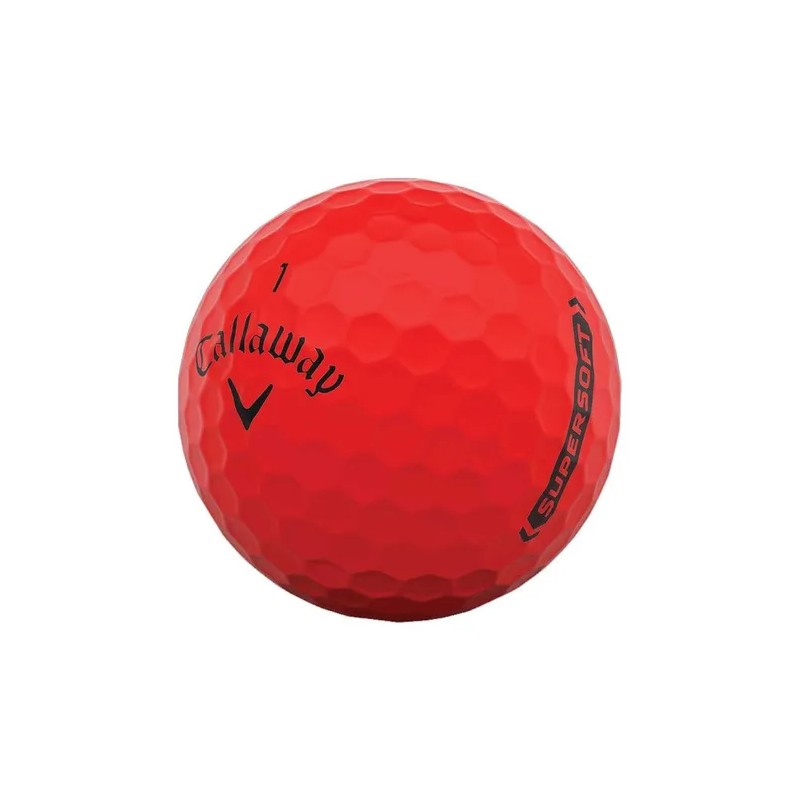 Pelota Golf Callaway Supersoft 12 Pz Rojo 642826012