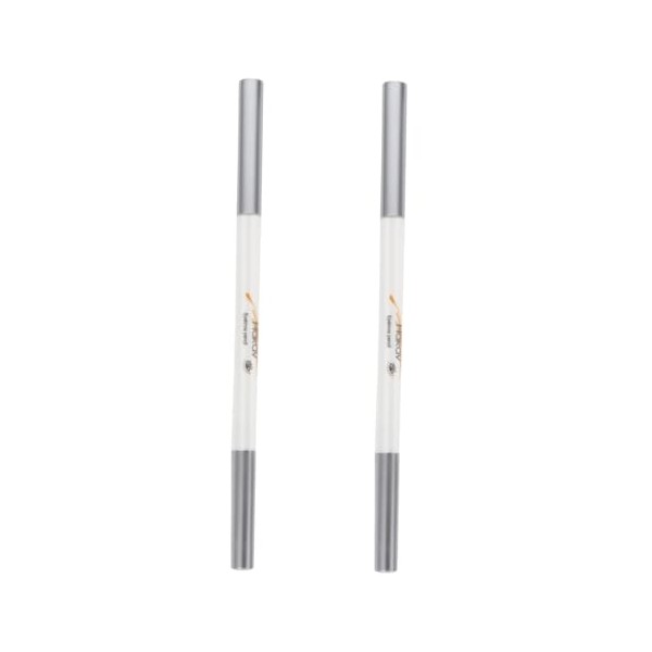 2pcs Eyebrow Pencils Brush Brow Makeup Pen Smudge for Travel