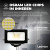 Ledvion LED Spotlight, 30 Watt Osram LED Floodlight, 6500 K