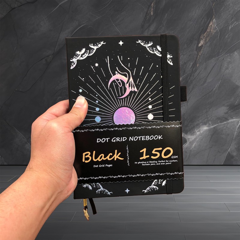 BUKE Dotted Journal - 150gsm Black Paper - 5 *