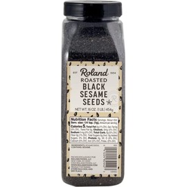 Roland Foods Roasted Black Sesame Seeds, Specialty Imported Food, 16 Ounce, Pack of 1